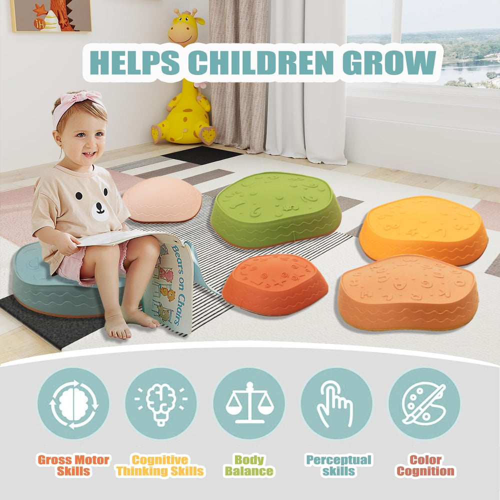 Fanboxk Stepping Stones are easy to wipe clean after messy playtime.
