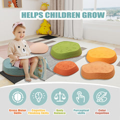 Fanboxk Stepping Stones are easy to wipe clean after messy playtime.