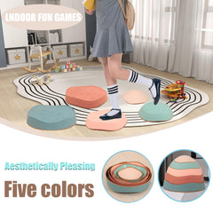 Fanboxk stepping stones suitable for indoor and outdoor use on multiple surfaces.