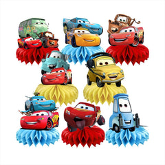 Fancigo Mcqueen Cars table centerpiece card decoration for a festive kids' party
