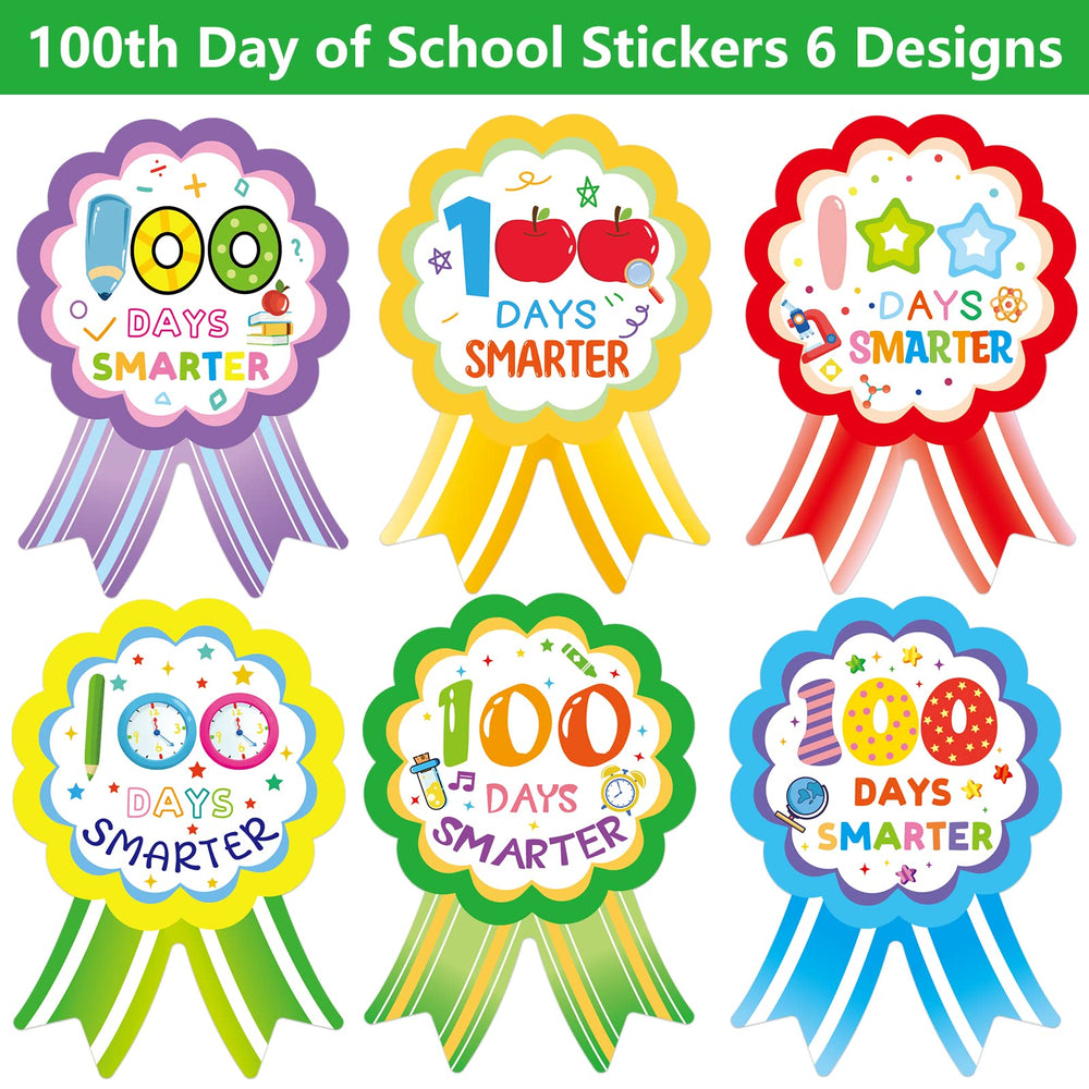 Fancy Land 100 Days Smarter badge design 3 brightens boards and charts.