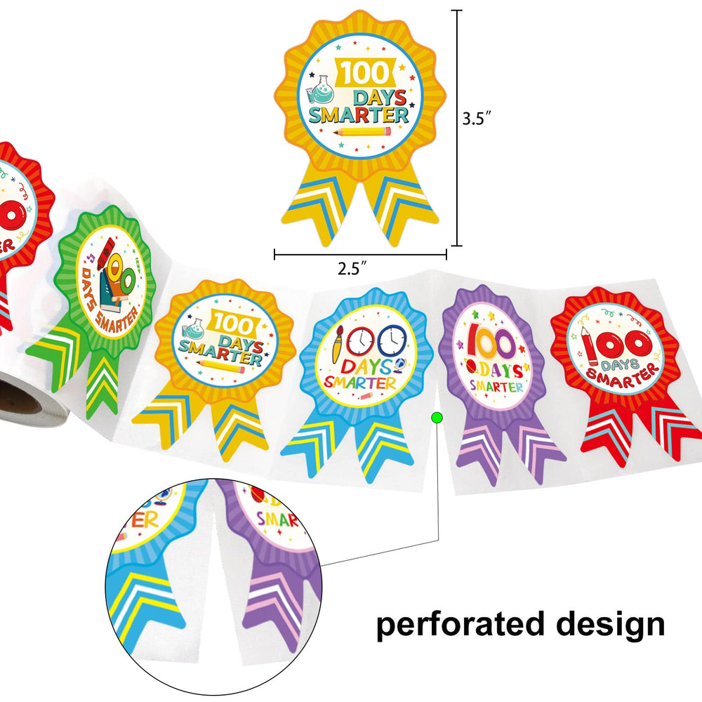 Fancy Land 100days badge sticker design 02 ideal for labeling desks or learning centers