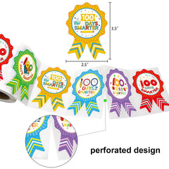Fancy Land 100days badge sticker design 02 ideal for labeling desks or learning centers