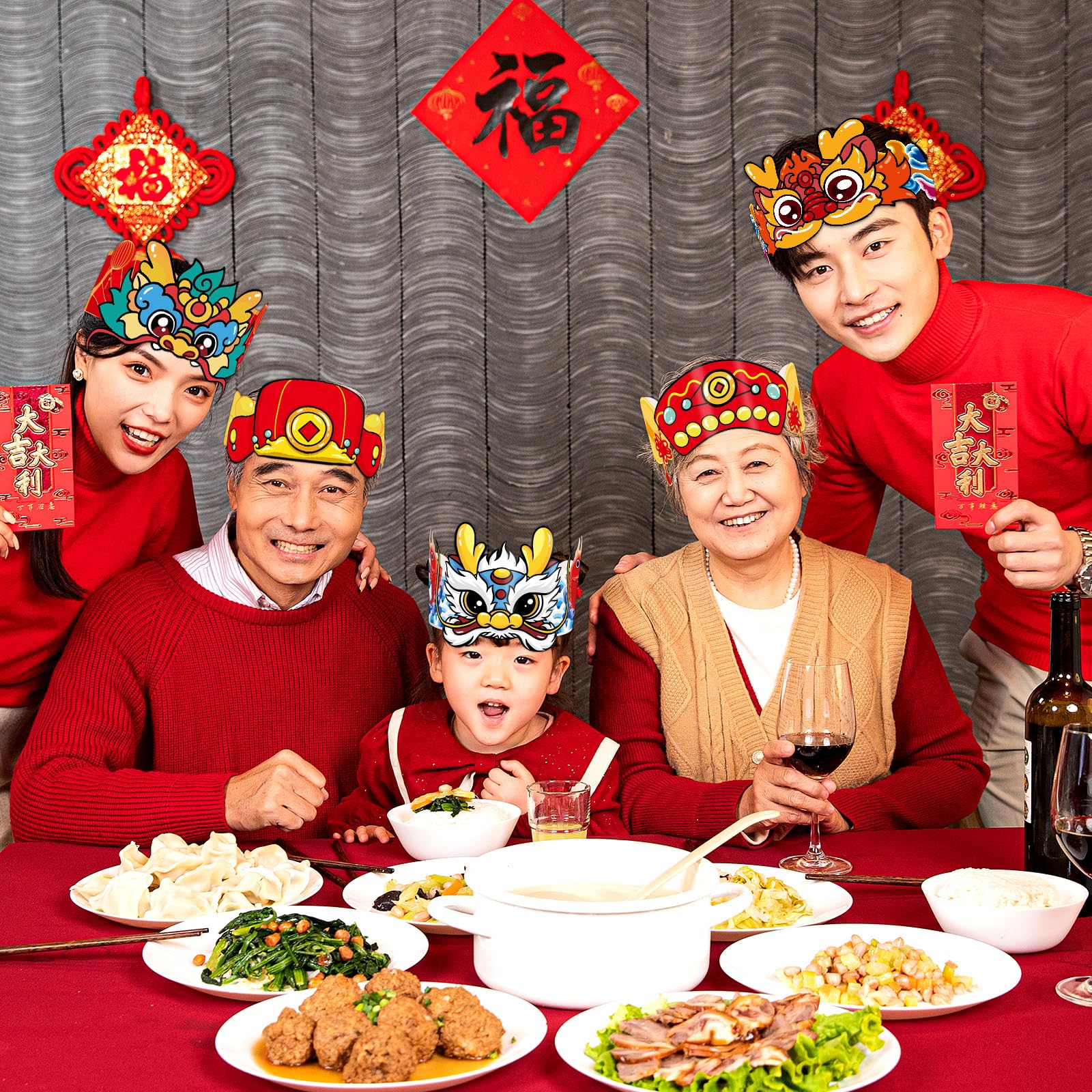 Fancy Land adjustable crown with elastic cord for comfortable wear.