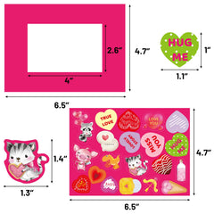 Fancy Land frame with tape-back parts for glue-free assembly