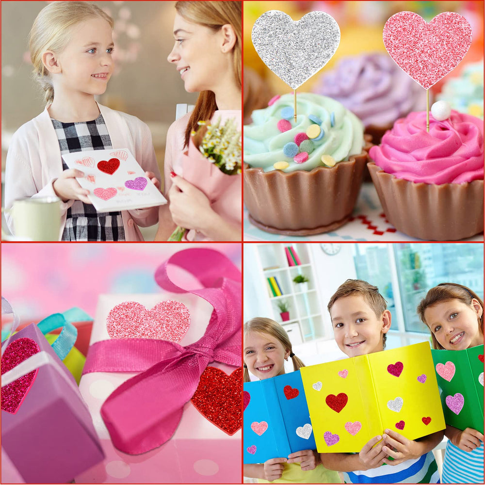 Fancy Land favor pack heart stickers for party decorations.