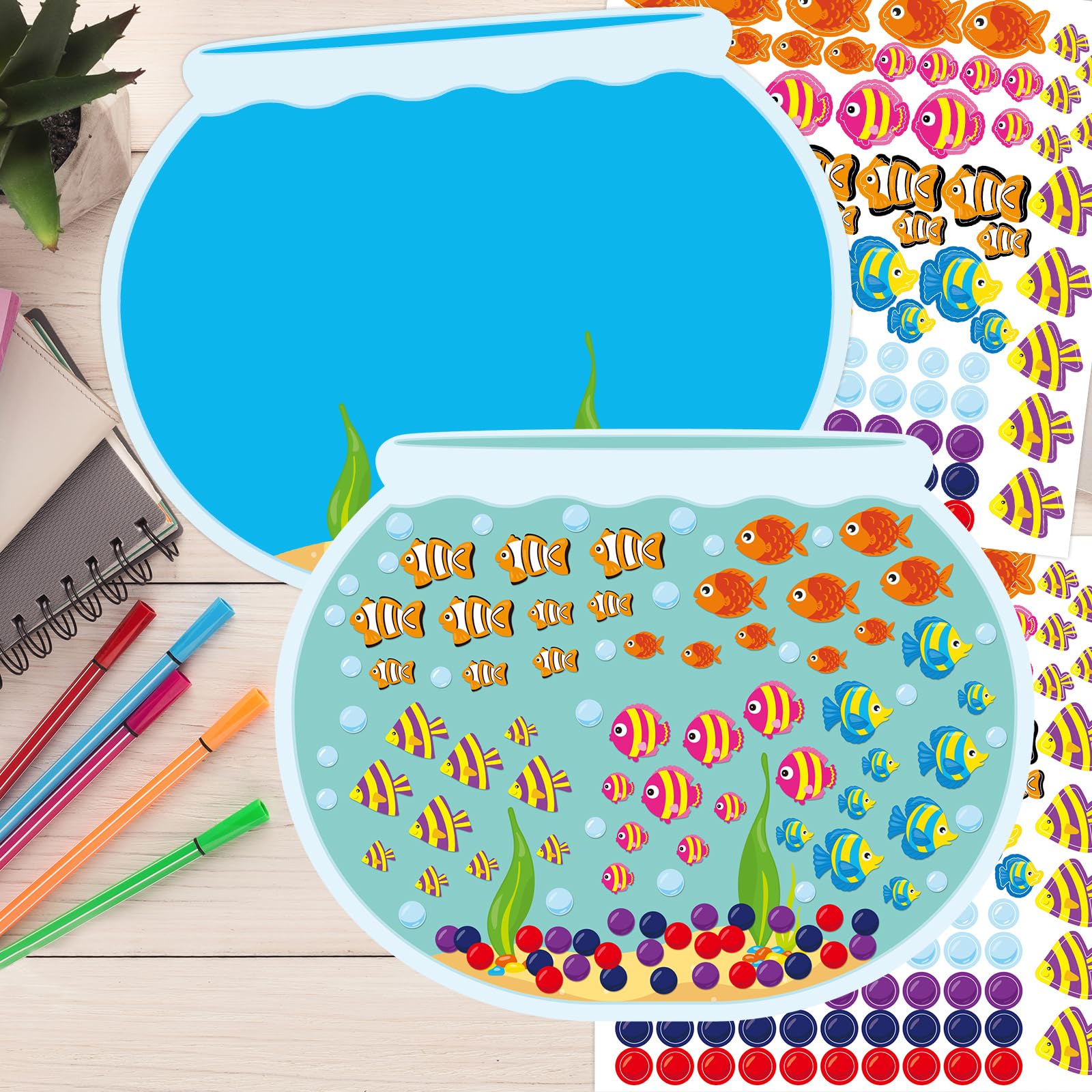 Fancy Land fish-tank-background green for vibrant student artwork