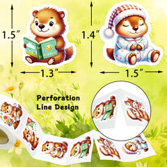 Fancy Land groundhog gardening sticker brings whimsy to planners and notebooks.