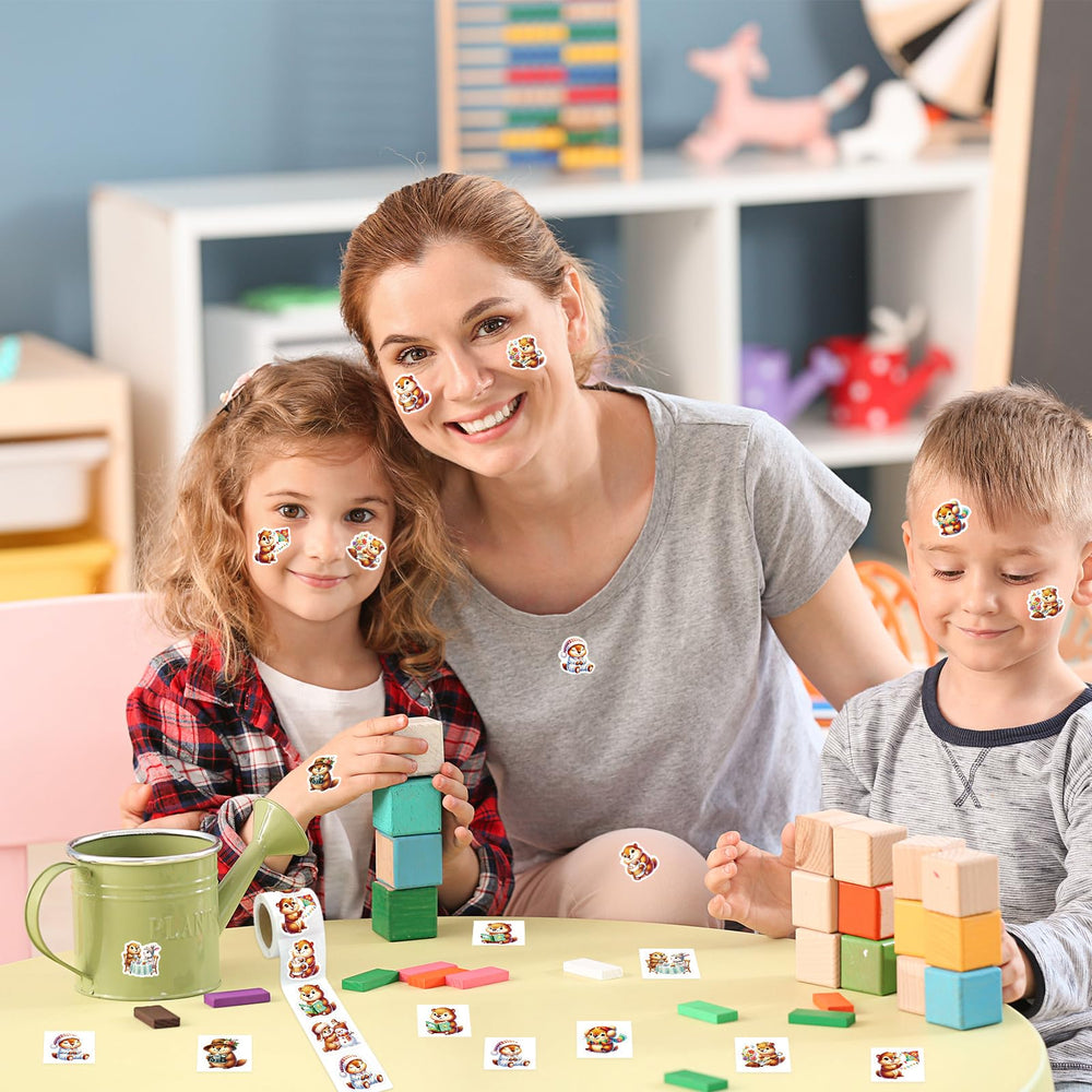 Fancy Land groundhog party-decor sticker livens classroom celebrations and rewards.