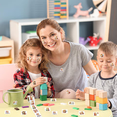 Fancy Land groundhog party-decor sticker livens classroom celebrations and rewards.