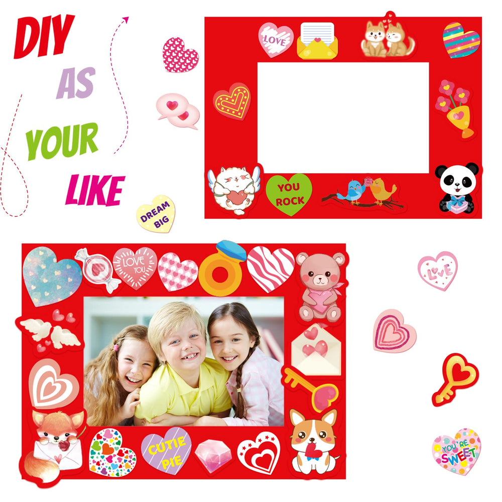 Fancy Land heart stickers sheet for personalizing frames and scenes