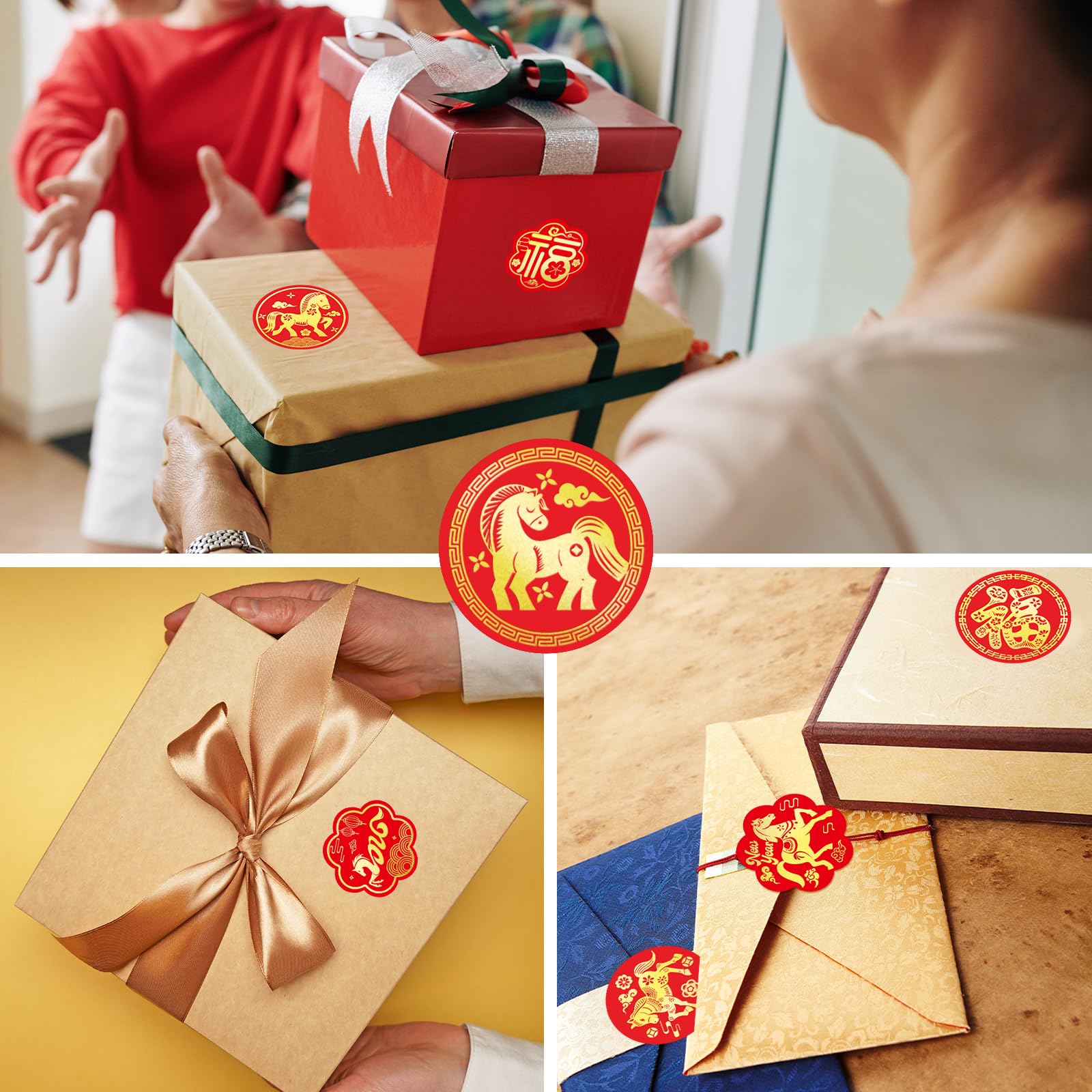 Fancy Land invitation stickers brighten greeting cards with cheerful horses.