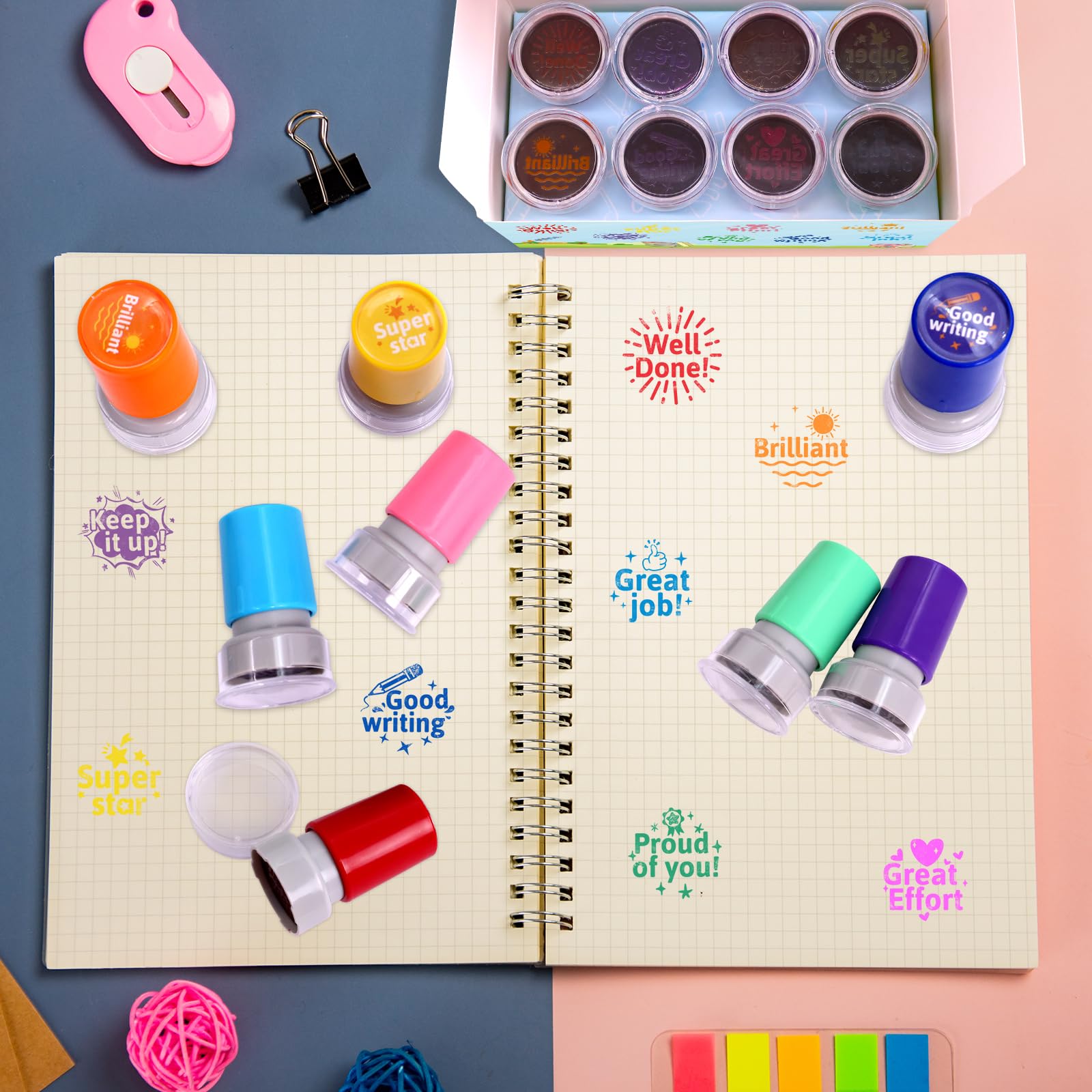 Fancy Land round stamps with delicate patterns to attract attention during grading.
