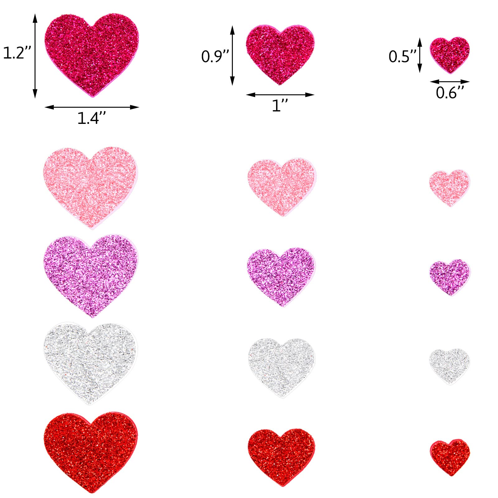 Fancy Land self-adhesive heart stickers offer easy classroom decor.