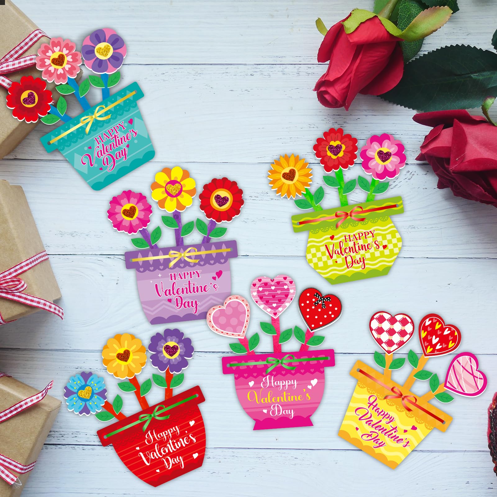 Fancy Land valentines craft activity suitable for classroom projects and group work.