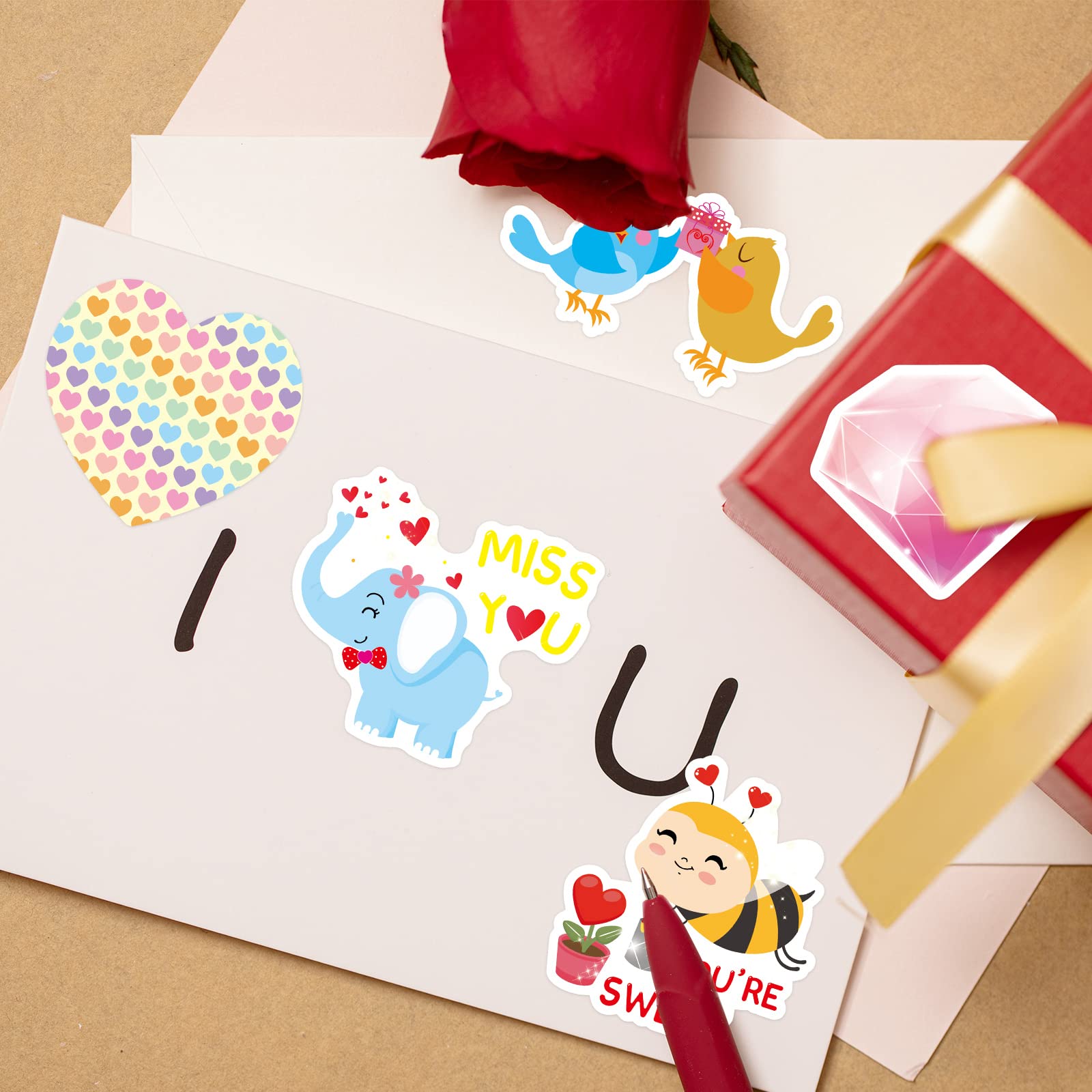 Fancy Land Valentines heart, animal, and sweets designs for school rewards and parties