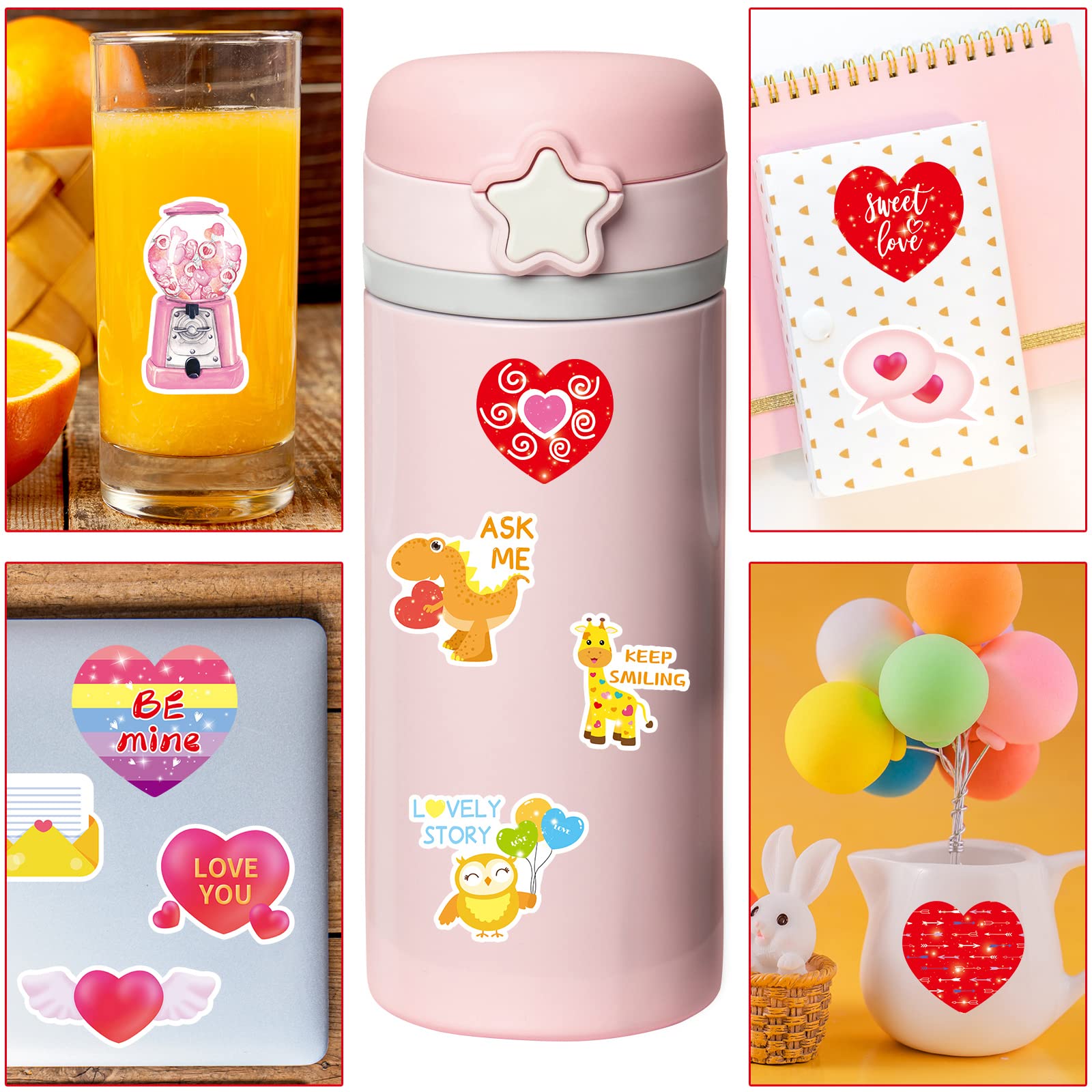 Fancy Land Valentines kid friendly designs, easy to peel and reuse