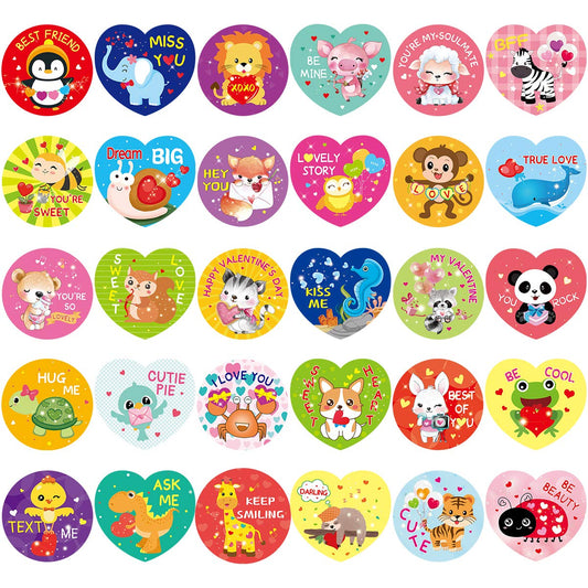 Fancy Land Valentines stickers package view showcases a colorful classroom-ready set.