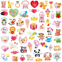 Fancy Land Valentines waterproof vinyl stickers, durable for laptops and water bottles