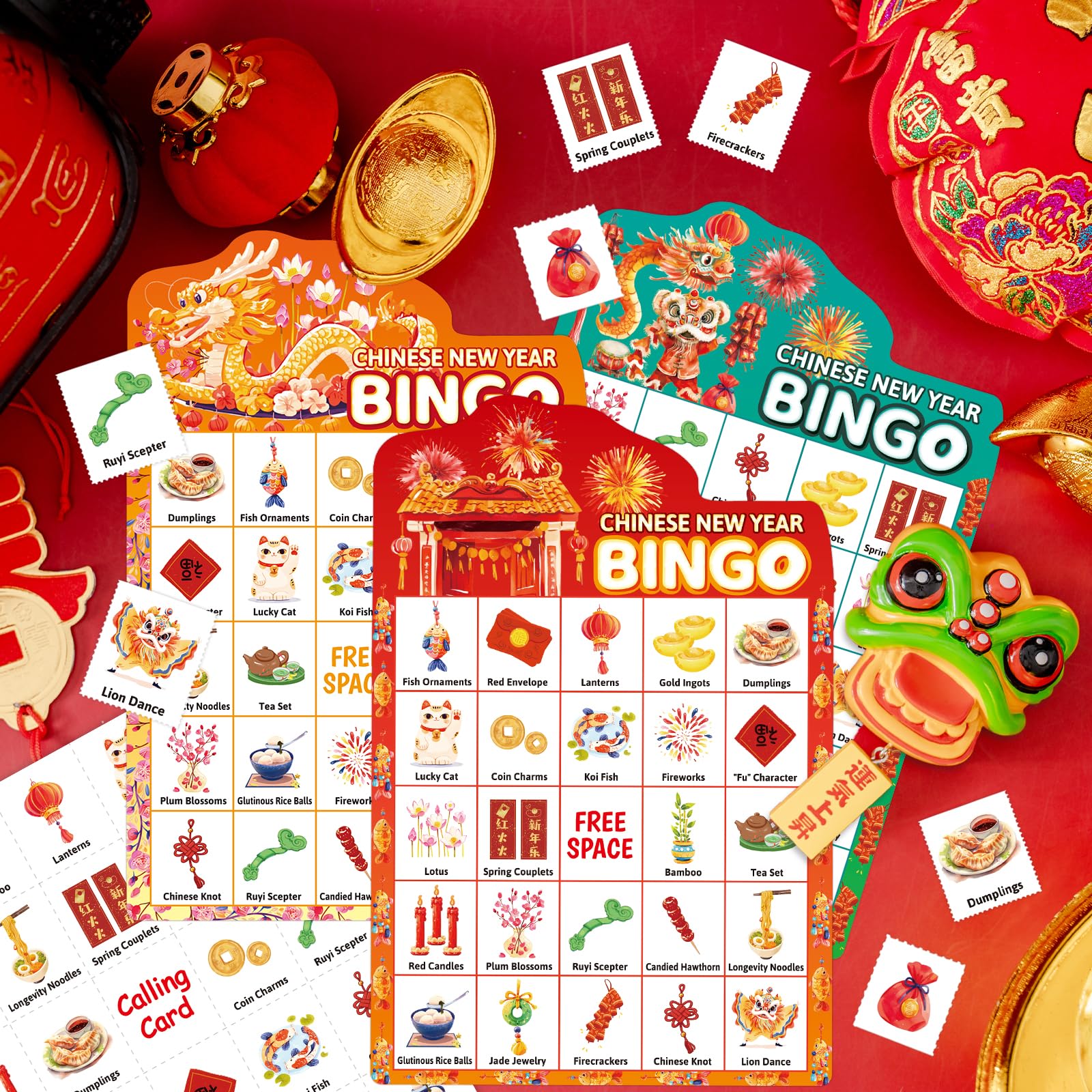 Fancy Land Year of the Horse bingo cards ready for 24 players