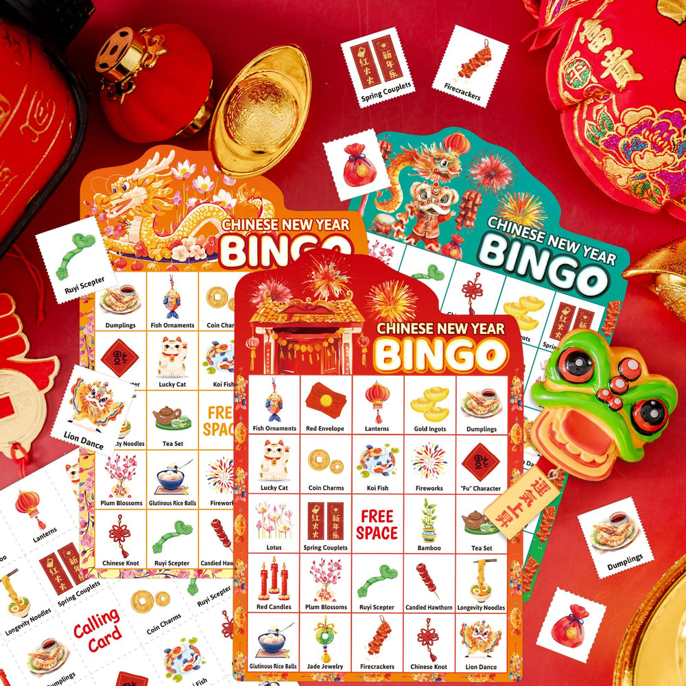 Fancy Land Year of the Horse bingo cards ready for 24 players