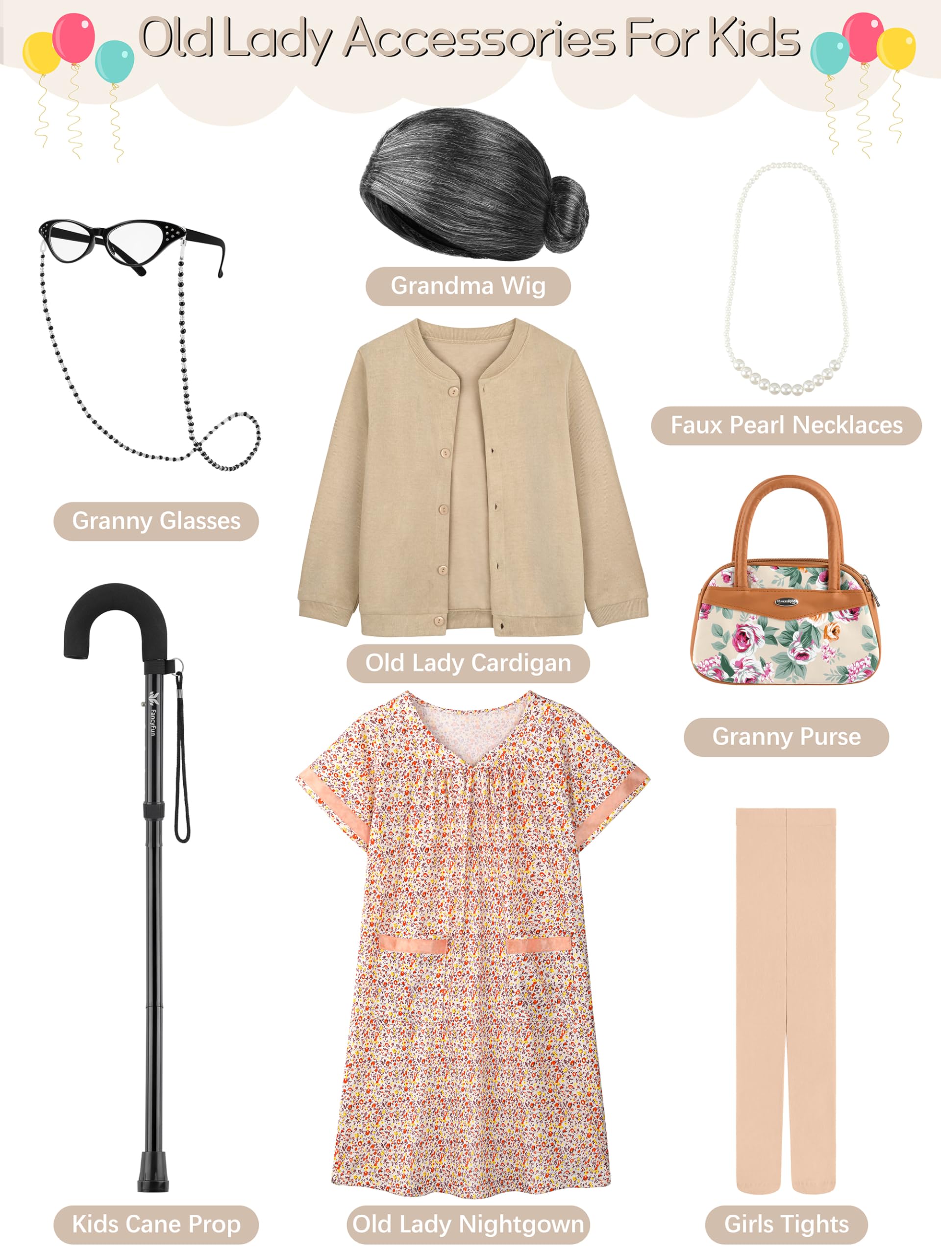 FancyFun faux pearl necklace and purse image, stylish accessories to complete the look