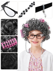 FancyFun grandma wig in soft blend fabric for comfortable wear