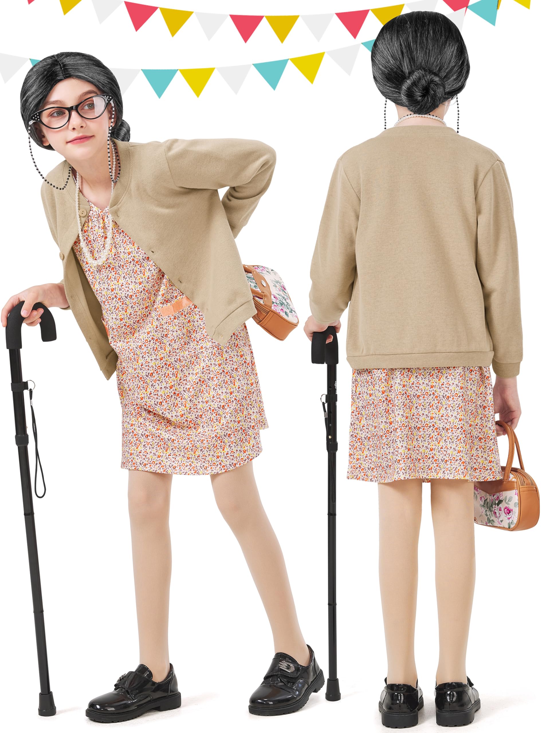 FancyFun kids tights with hand-held prop close-up, comfortable fit for energetic dress-up