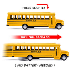 FANELEQU 3-pack buses, rear view, bright yellow finish