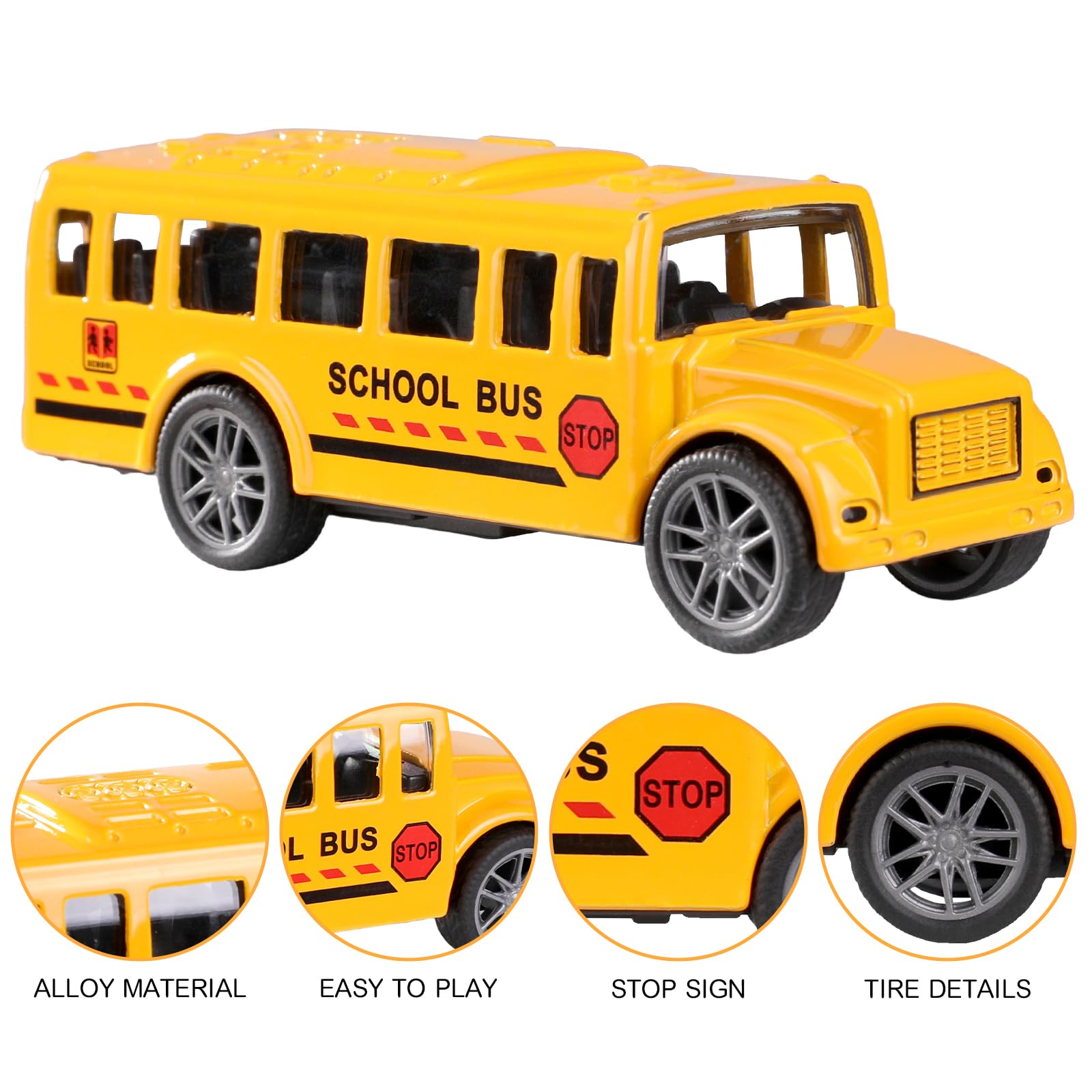 Bus in motion with pullback action from FANELEQU for dynamic play