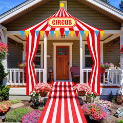 Fanfanwin carnival awning decor over entryway for a festive welcome