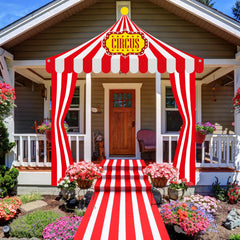 Fanfanwin carnival entrance awning decor creates an eye-catching entryway at parties.