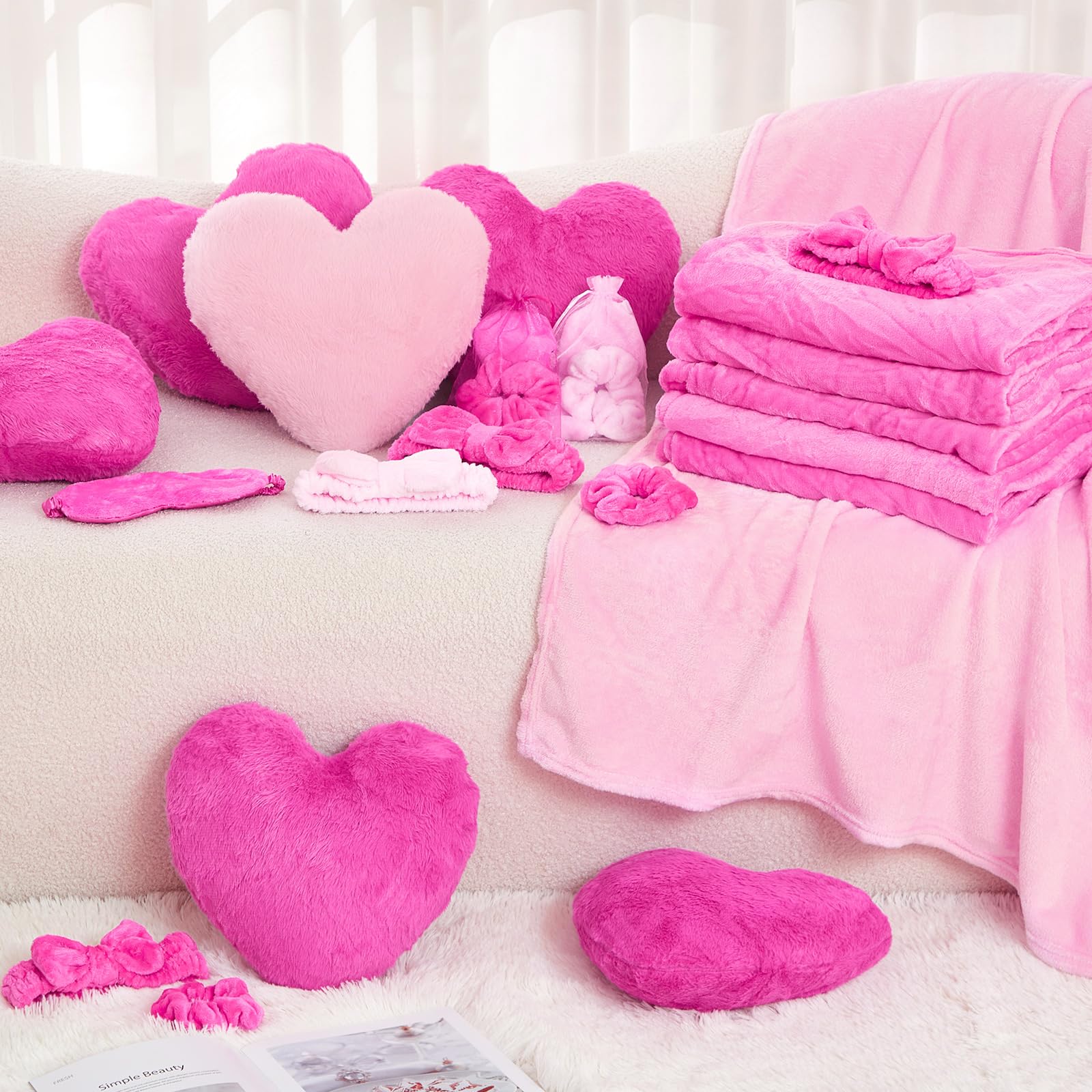 Fanfanwin pink eye mask for restful moments during spa nights.