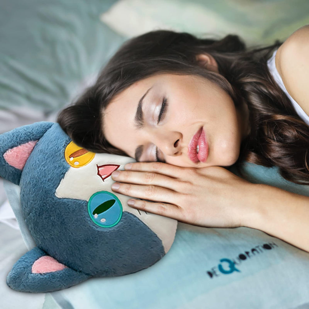 FANGYU plush shark cat detail close-up showing soft fabric and stitching