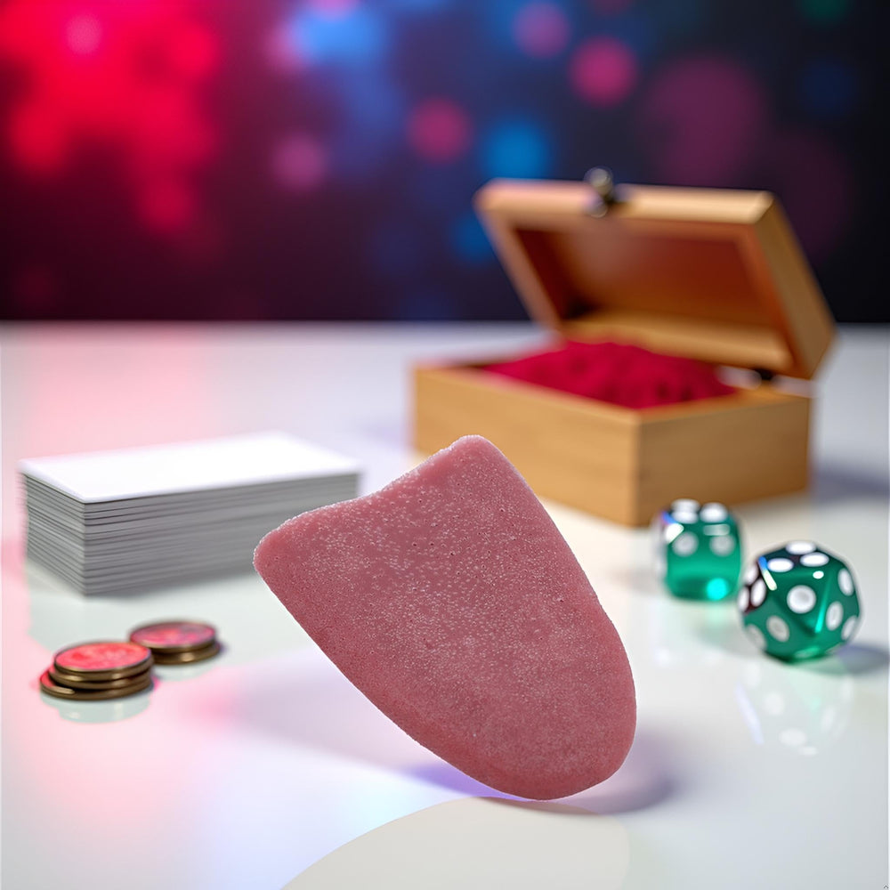 Fansoftiks sleek-design fake tongue, blends with tricks for natural-looking reveals