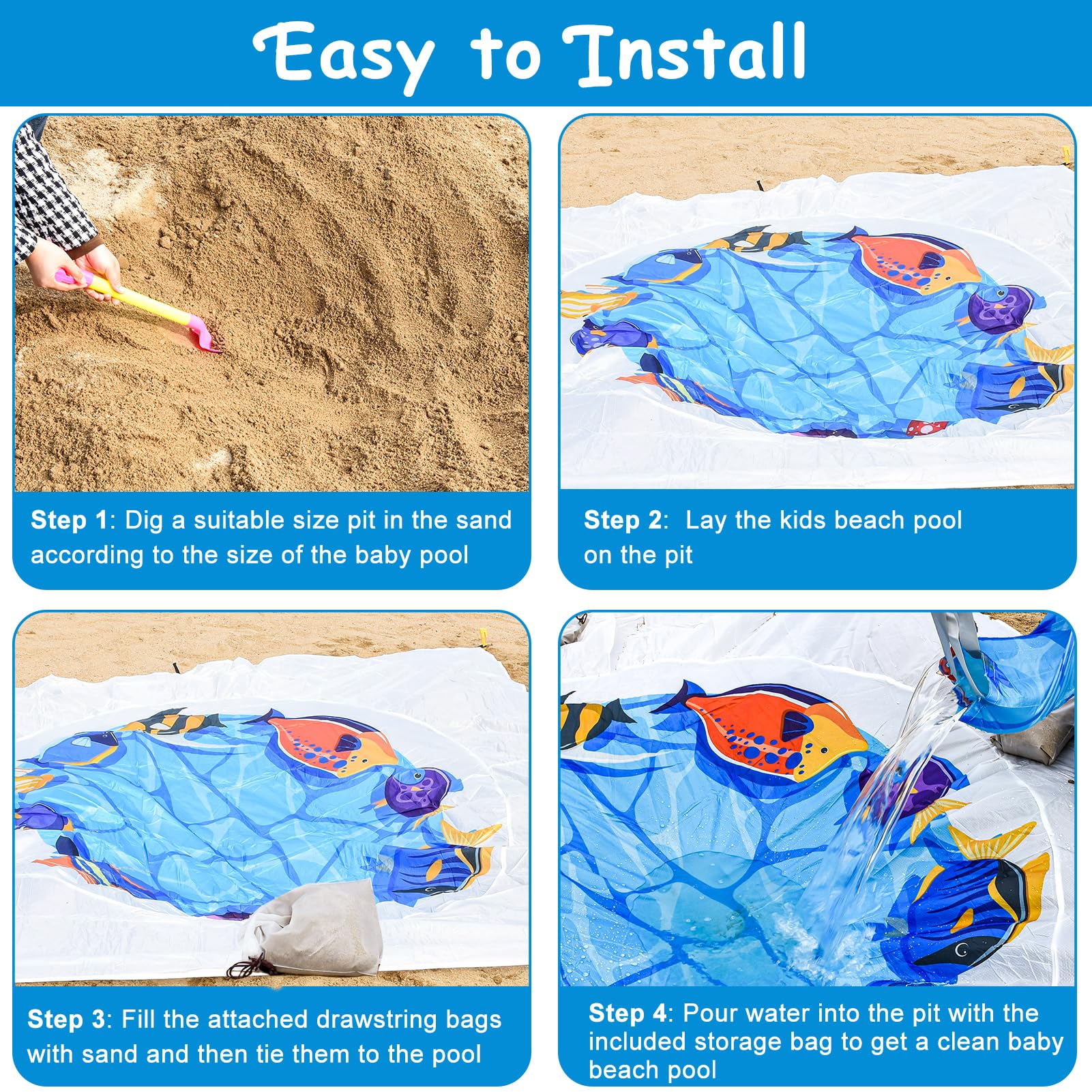 Fantang versatile beach blanket doubles as a comfy outdoor mat