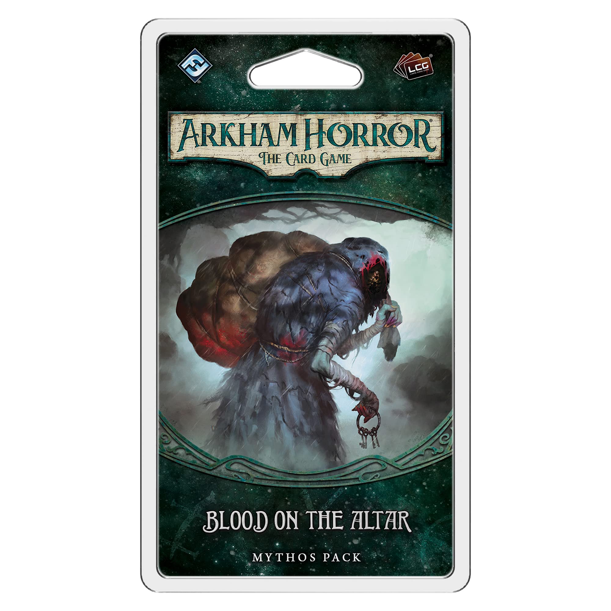 Fantasy Flight Games Blood on the Altar pack cover invites players into Dunwich mysteries.