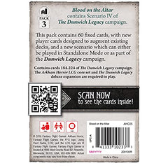 Blood on the Altar play-area spread shows new cards for cooperative investigation and planning.