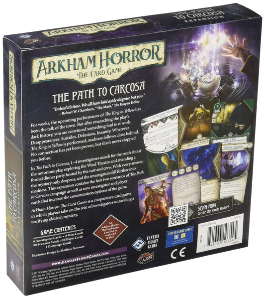 Fantasy Flight Games Arkham Horror Card Game Path to Carcosa ward theatre scene invites strategic collaboration