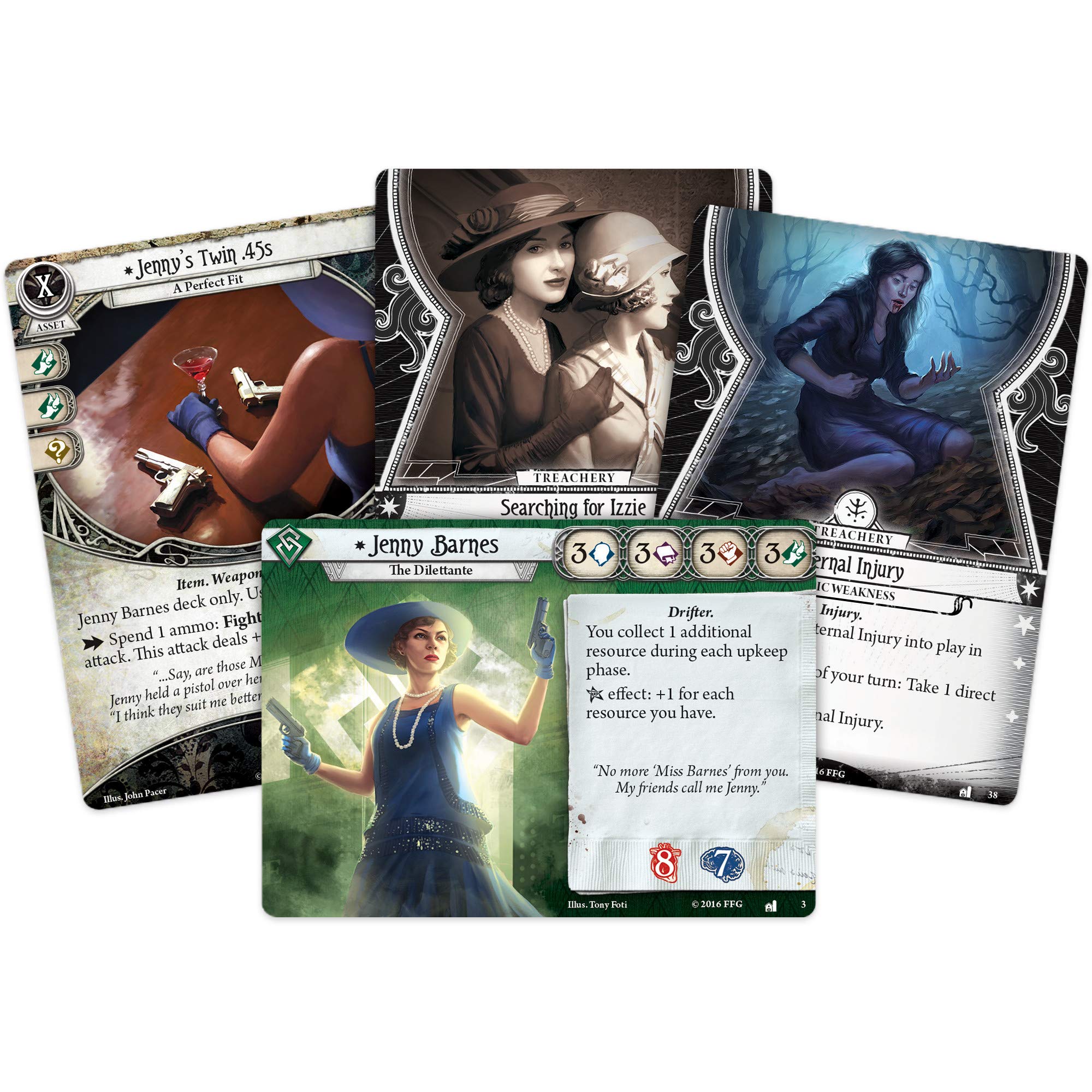 Fantasy Flight Games Arkham Horror The Card Game Dunwich Legacy full-size cards expand deck-building options.