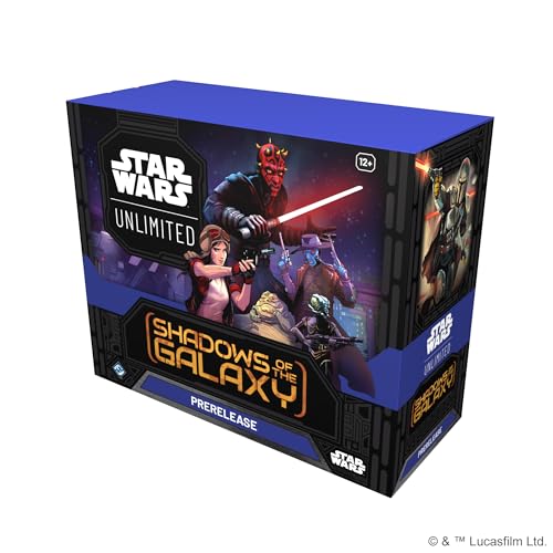 Six booster packs displayed for quick drafting sessions in Star Wars Unlimited Shadows