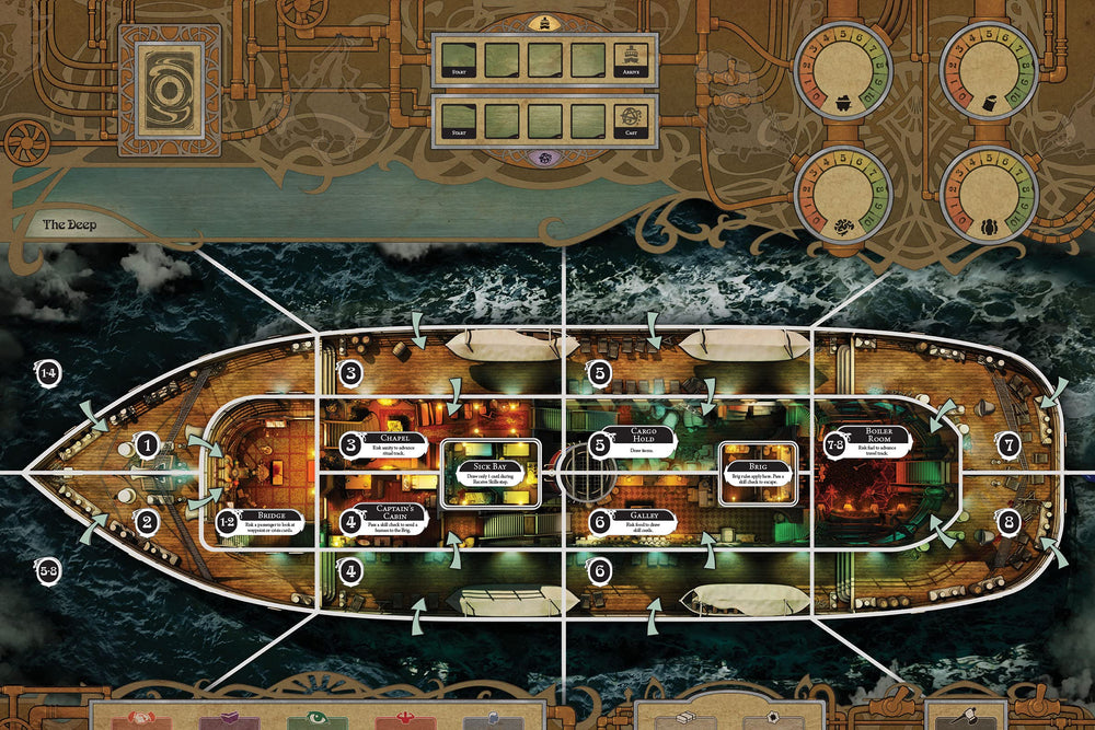 Fantasy Flight Games Unfathomable deep ones swarm artwork, tension-filled gameplay and strategic decisions.