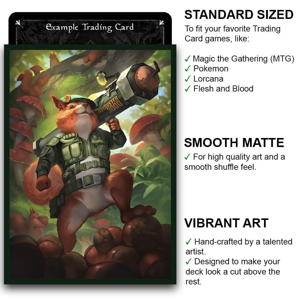 Fantasy North Acorn Commander sleeves pack of 100 for organized decks.
