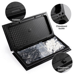 FanVince travel chess set compact size fits bags for on-the-go games.