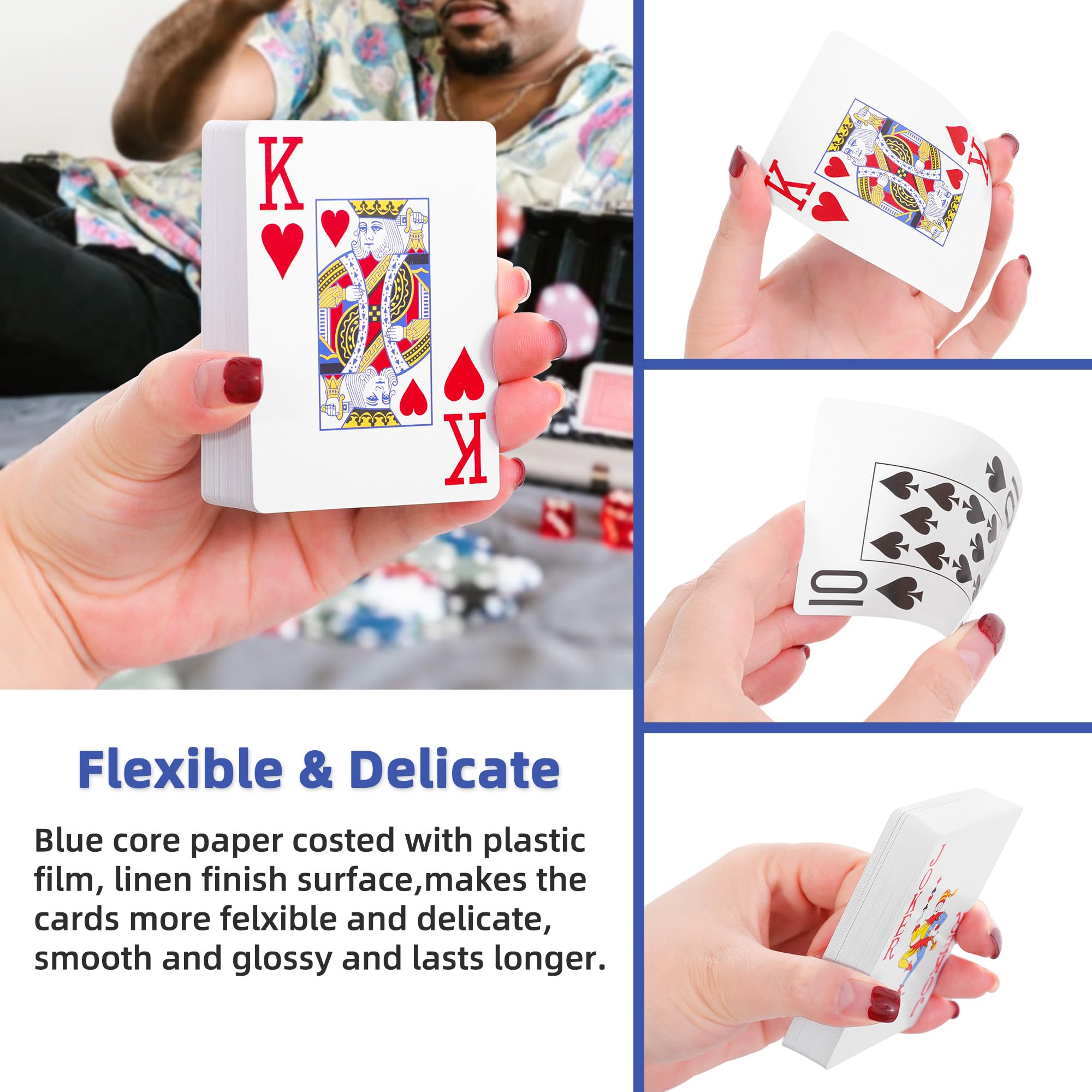 Fanwer three-layer paper core with blue-purple core visible when tearing for durability.