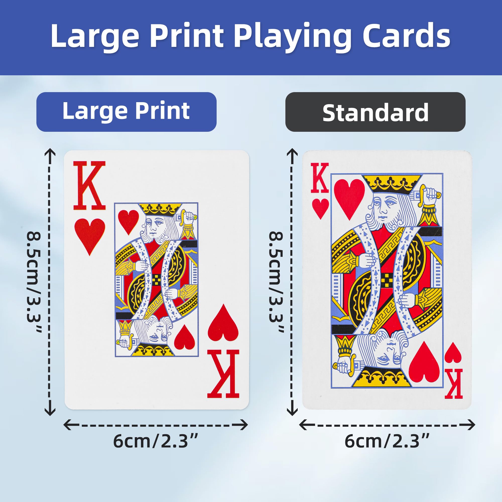 Fanwer senior-friendly playing cards support comfortable handling
