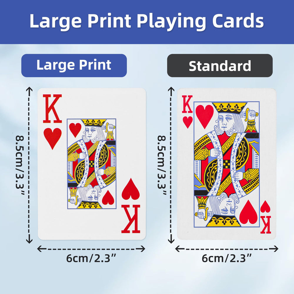 Fanwer senior-friendly playing cards support comfortable handling