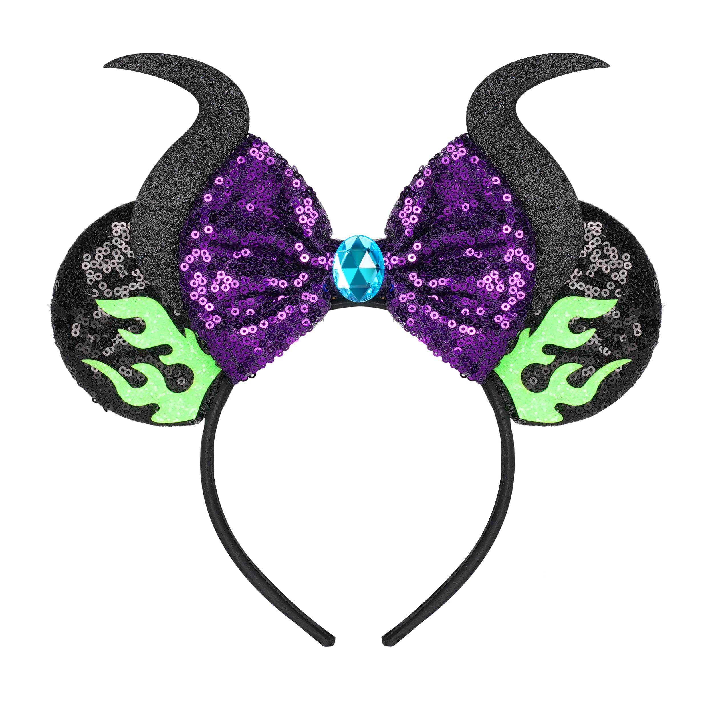 FANYITY Mouse Ears Headband with sequins, ideal for parties and cosplay.