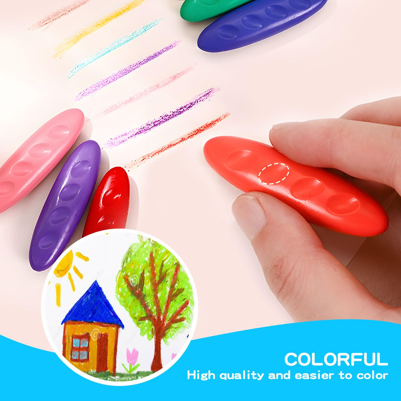 FANYUETIAN Peanut Crayons gift-box ready for birthdays and holidays.