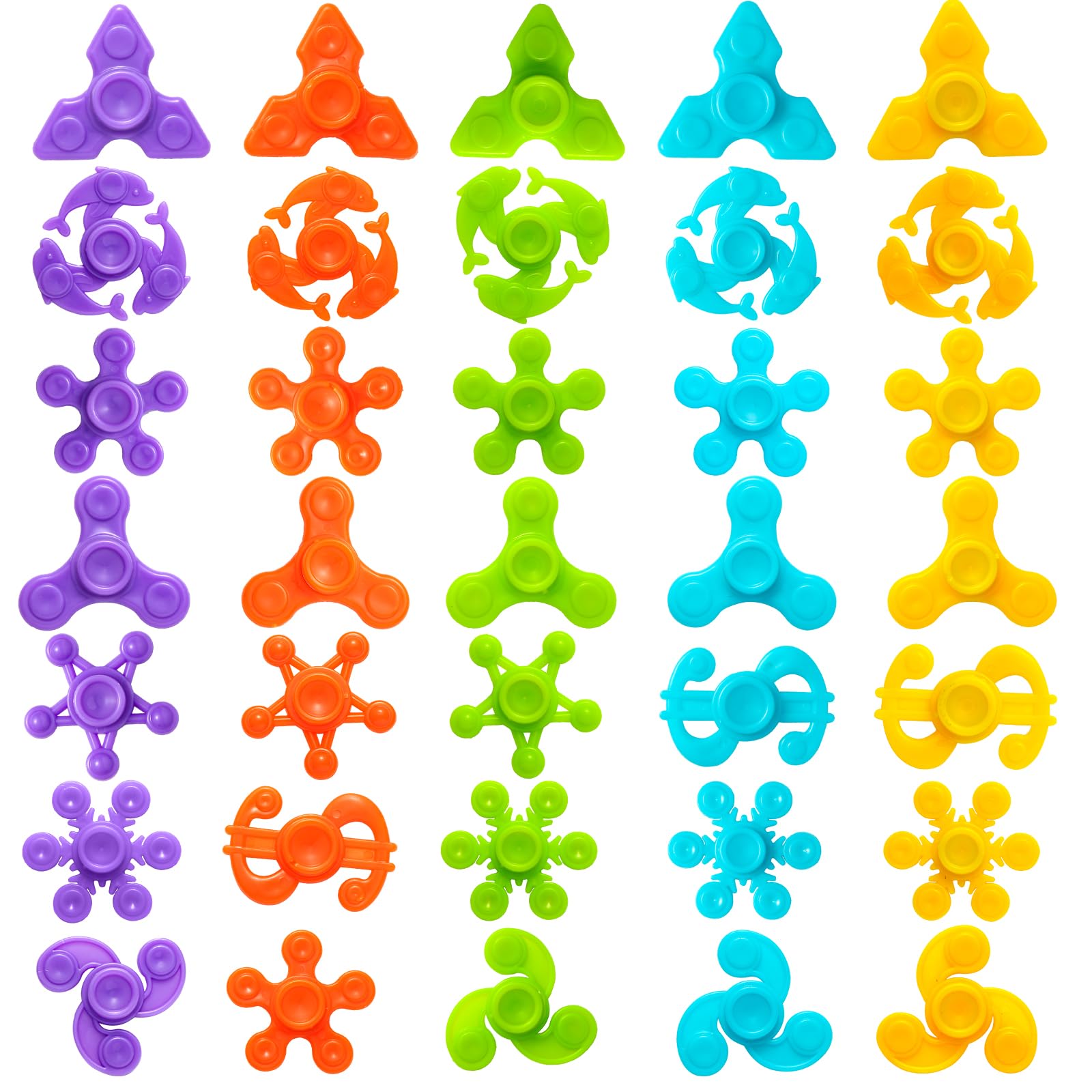 Faqgyx 40-piece bulk fidget spinners bundle for stress relief and focus